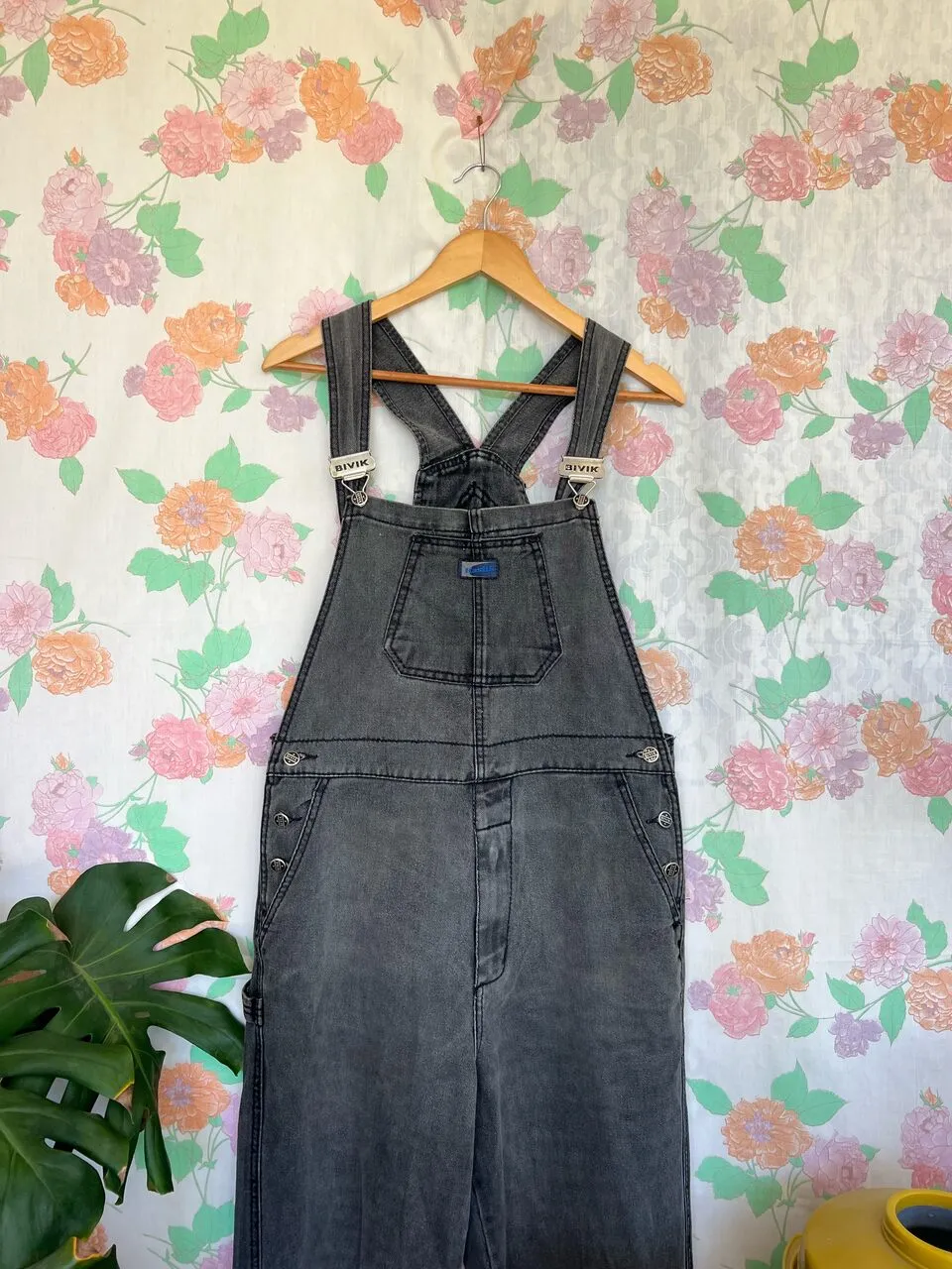 90's Bivik Baggy Denim Overall