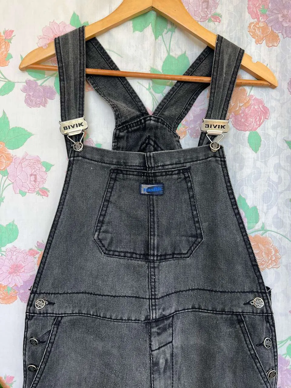 90's Bivik Baggy Denim Overall