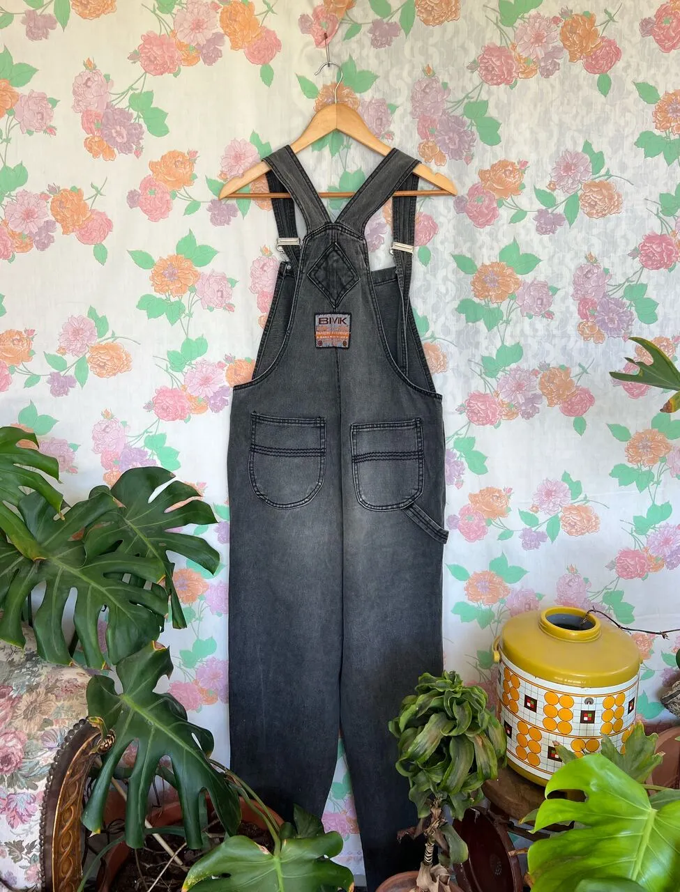 90's Bivik Baggy Denim Overall