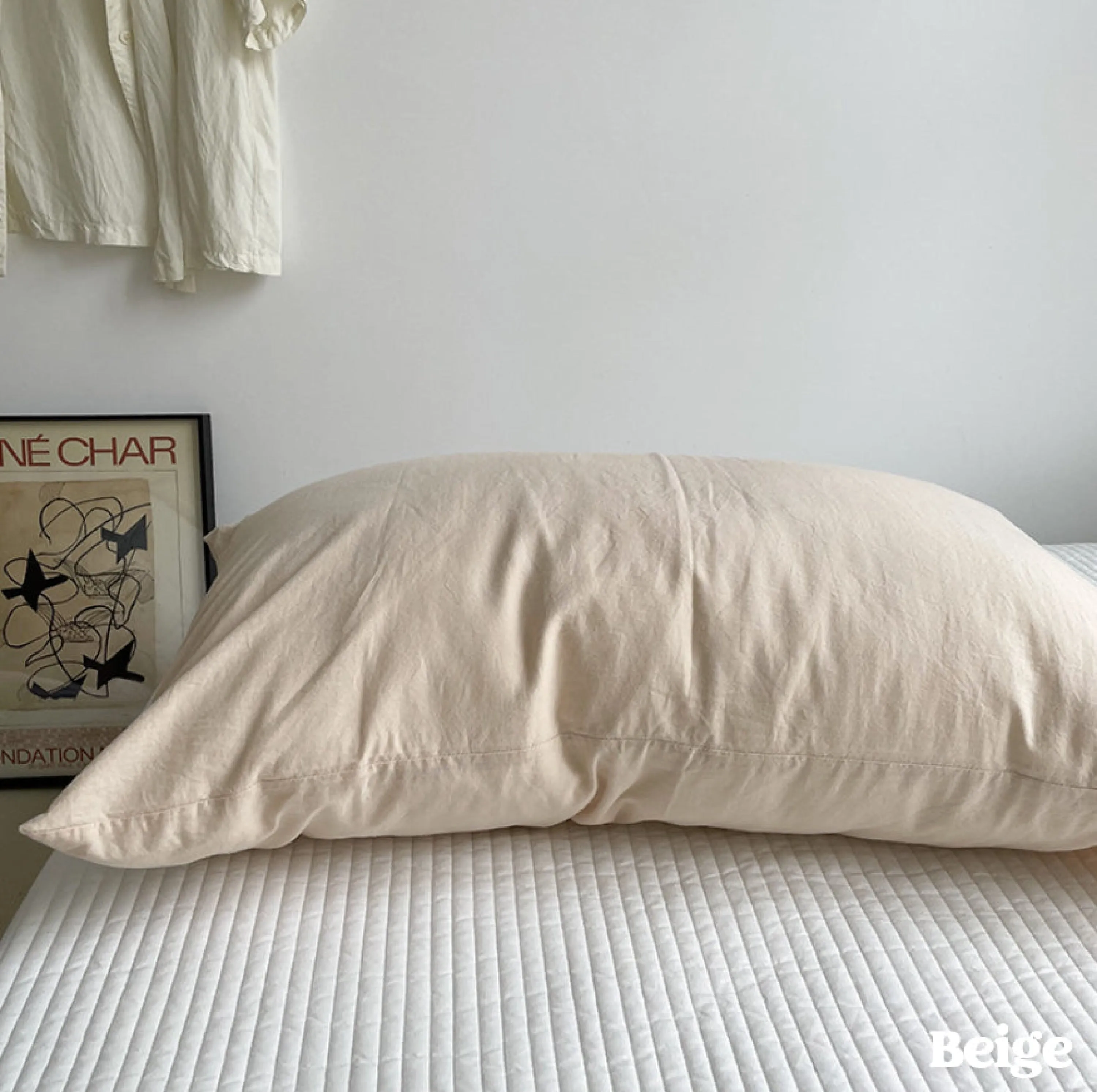Assorted Washed Cotton Pillowcases / Teddy White