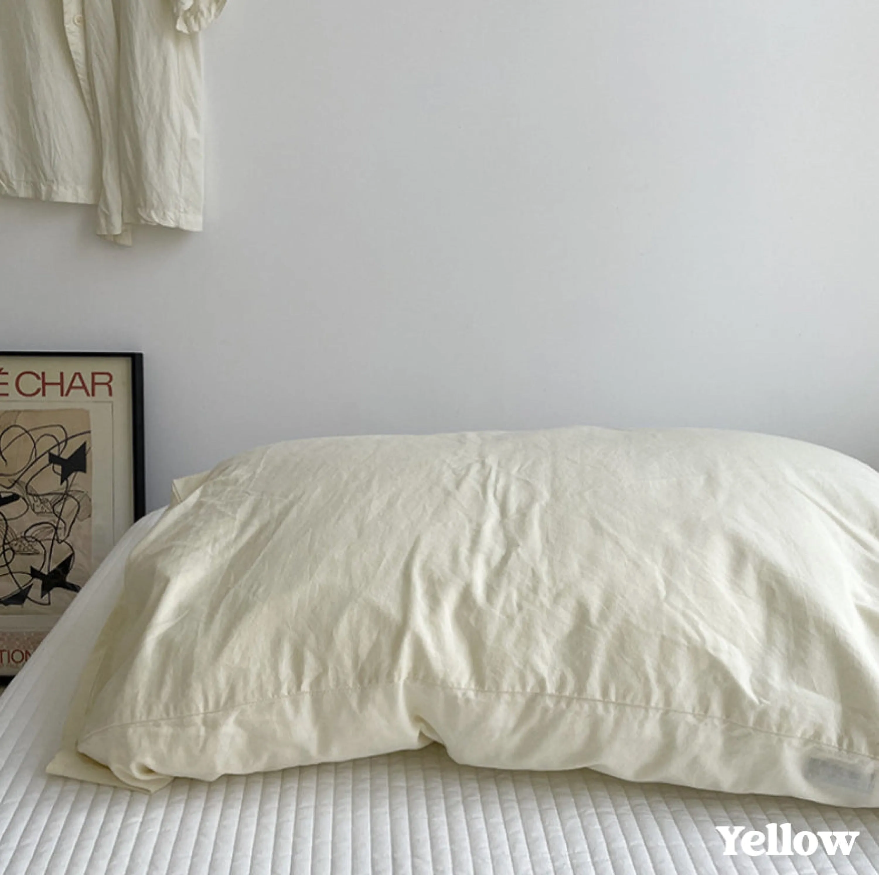 Assorted Washed Cotton Pillowcases / Teddy White