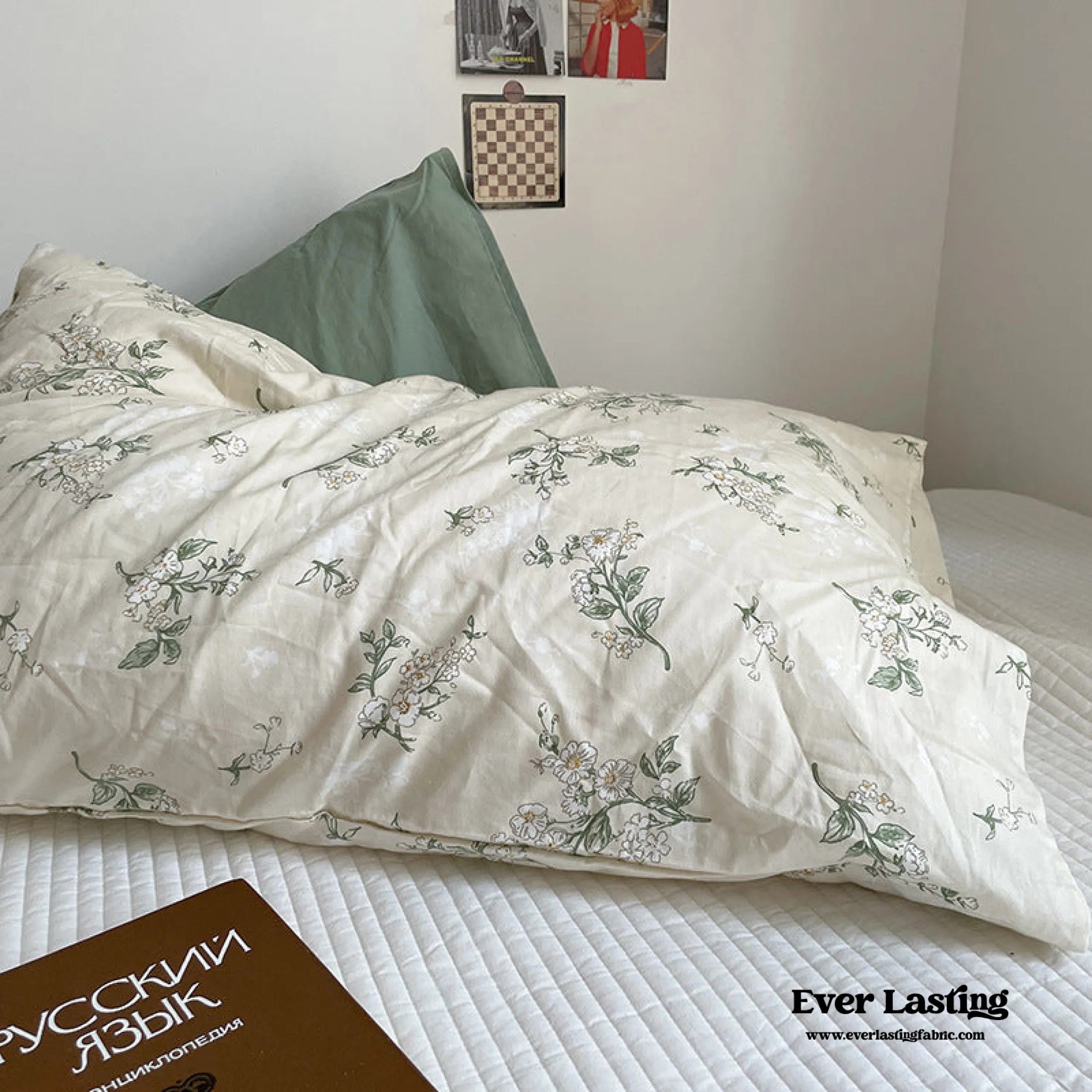 Assorted Washed Cotton Pillowcases / Teddy White