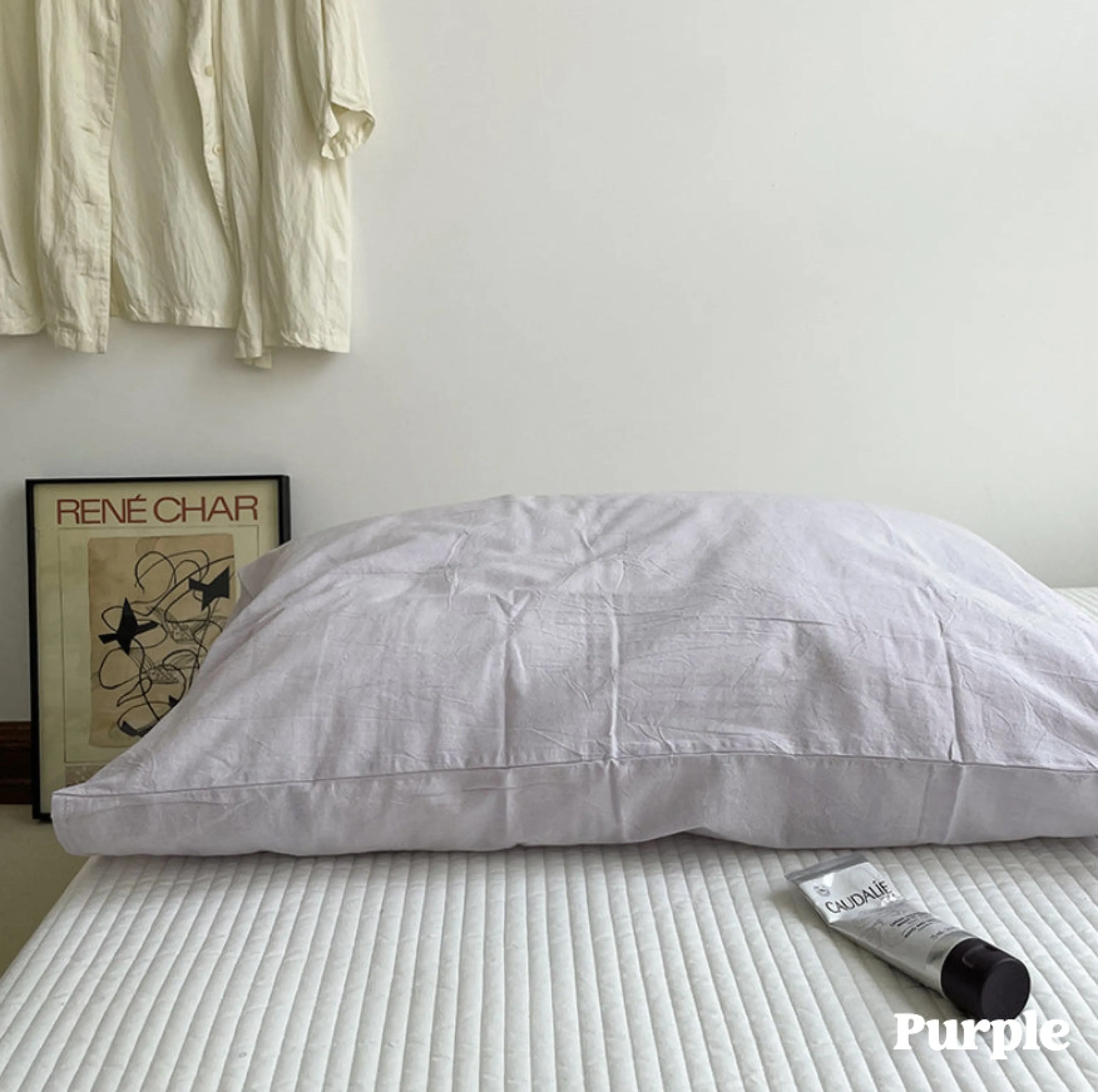 Assorted Washed Cotton Pillowcases / Teddy White