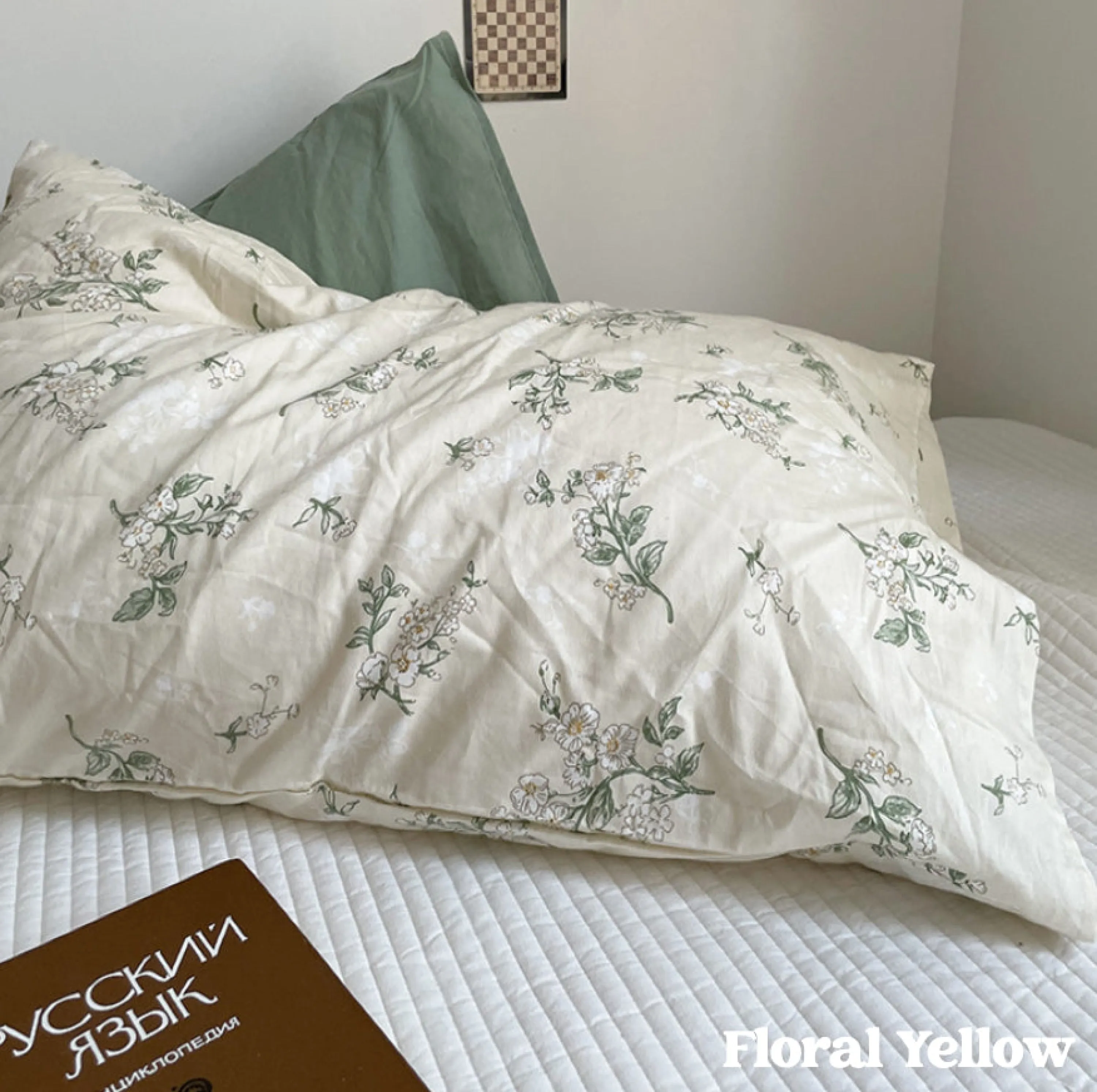 Assorted Washed Cotton Pillowcases / Teddy White