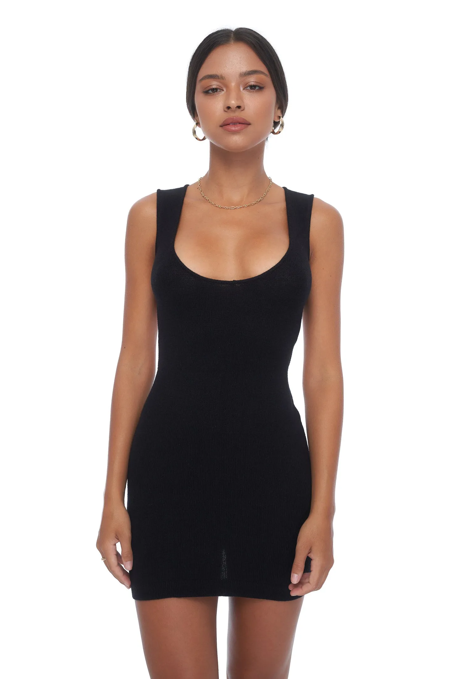 Ausha Knit Dress - Black