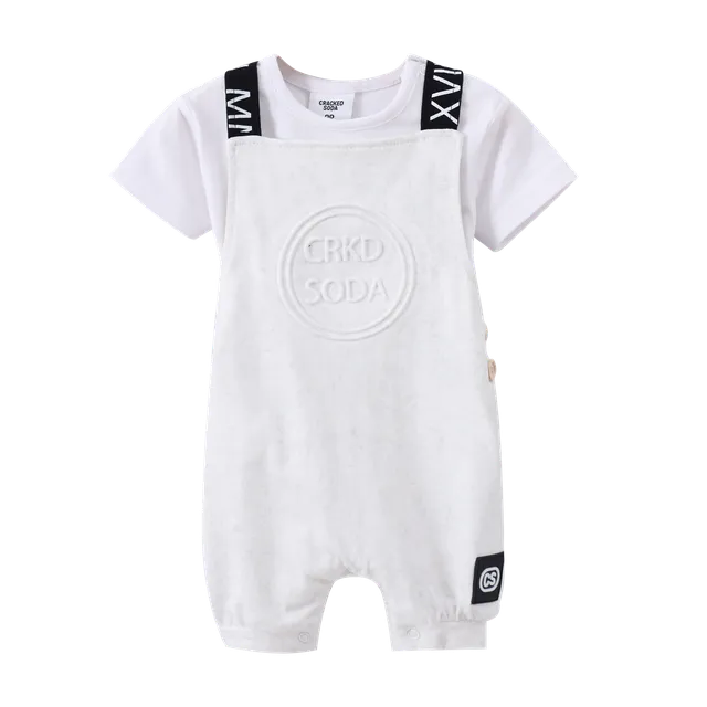 Beau 2pce Overall Set - Light Grey Wash
