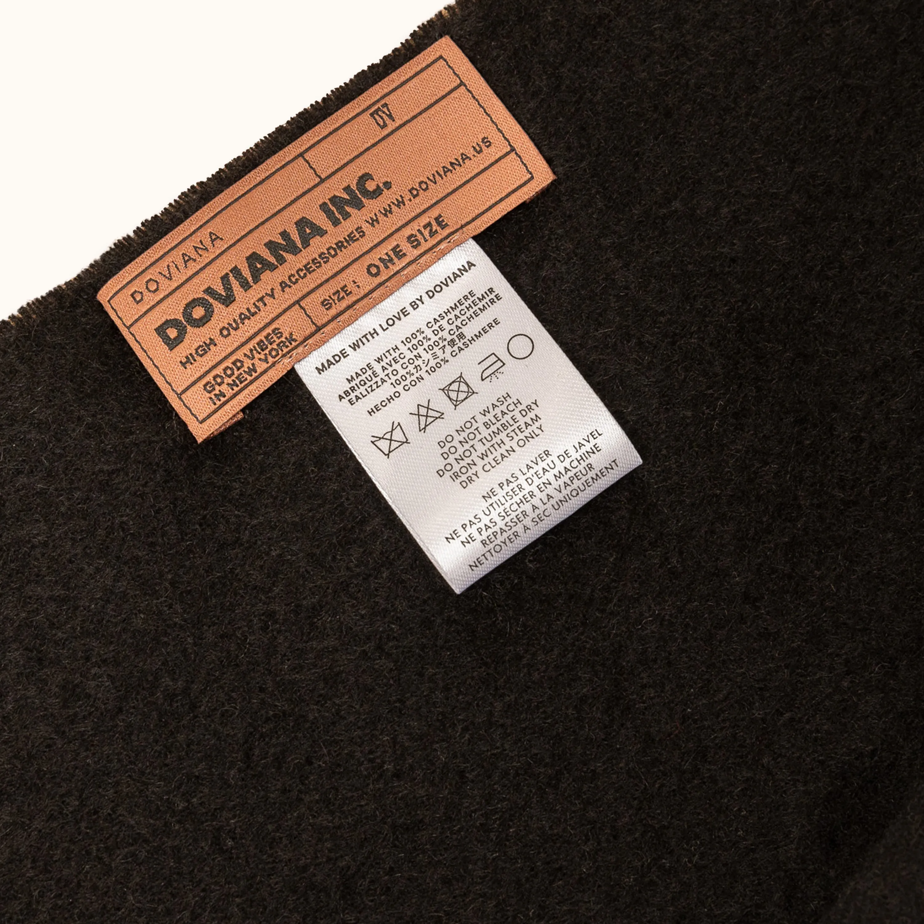 DOVIANA Luxe 100% Cashmere Solid Scarf
