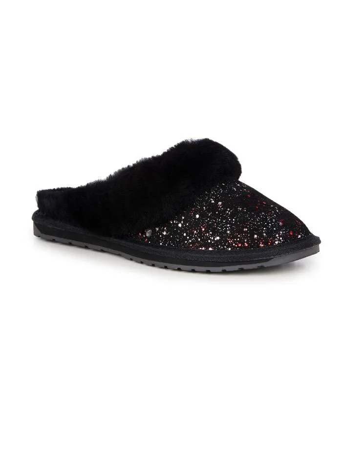 Emu Australia T Jolie Galaxy Sheepskin Slippers Black W12588