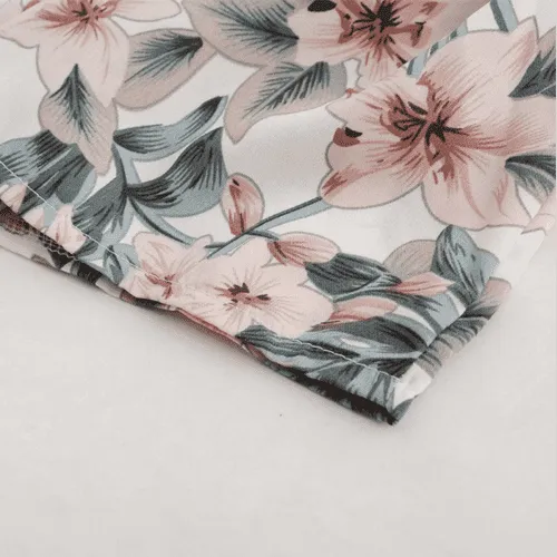Floral Off-Shoulder A-Line Long Sleeve Romper