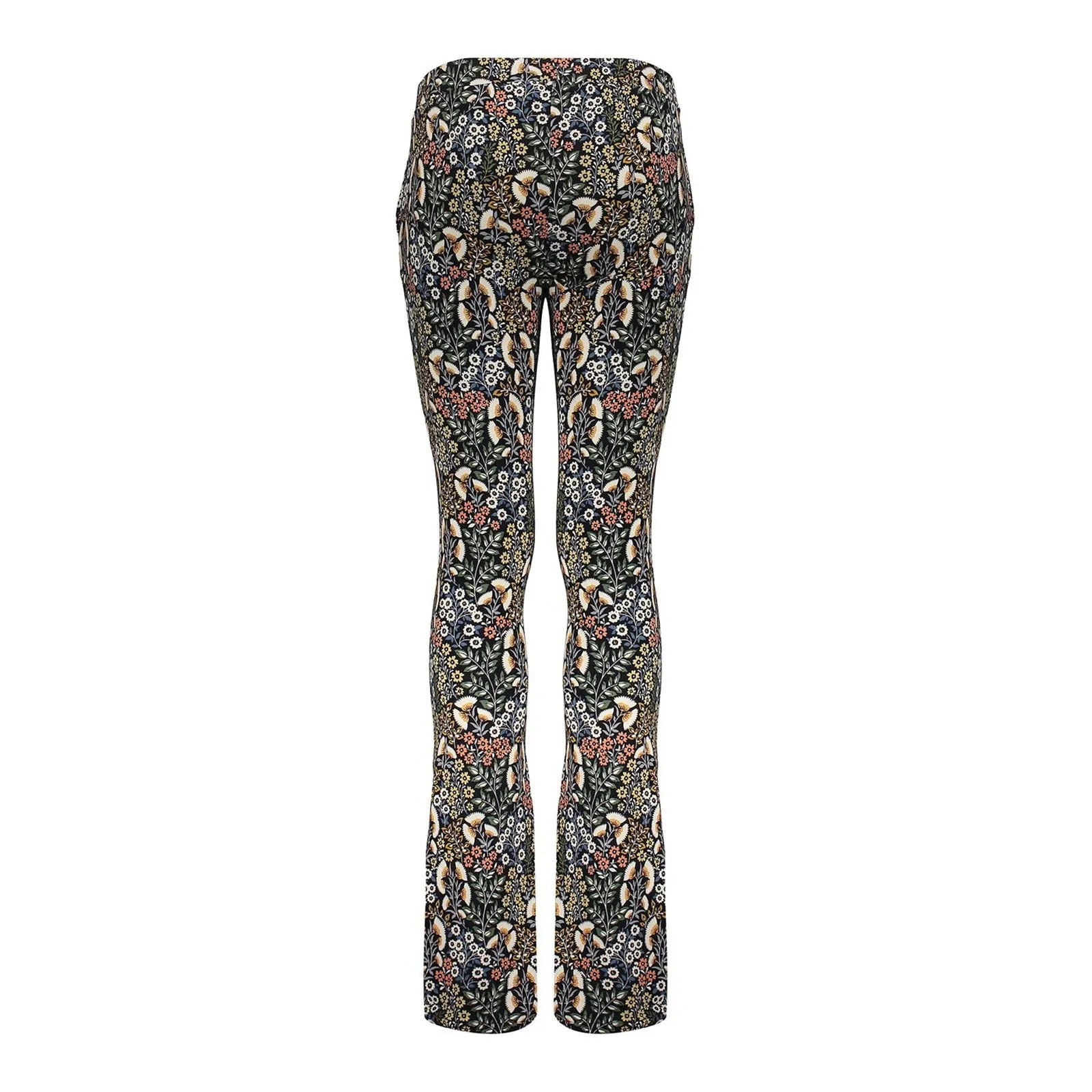 Geisha Pants flared flowers