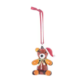 Glass Brown Bear Ornament