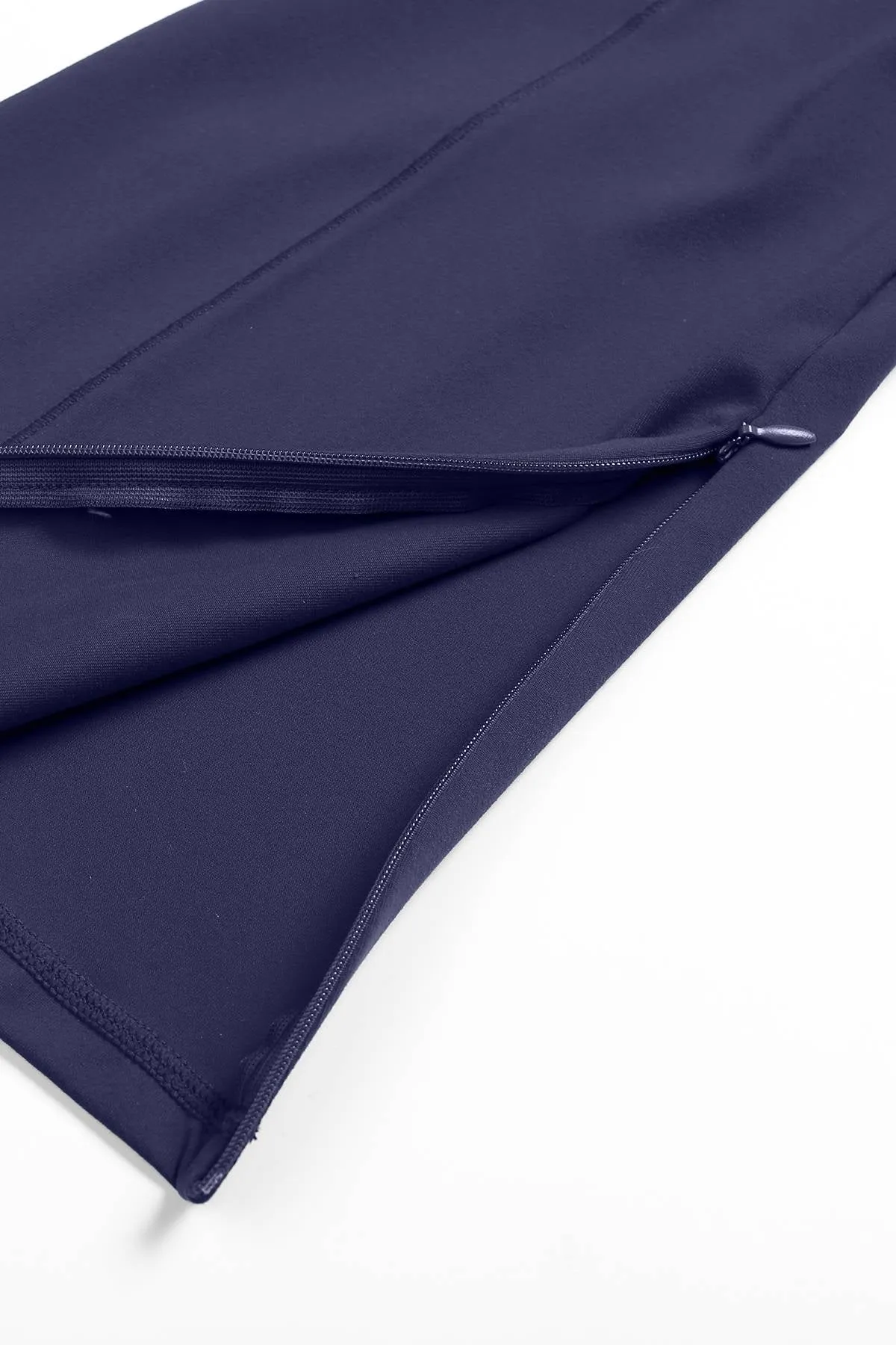 High-Waist Split Bootcut Leggings with Pockets