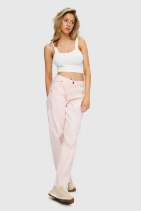 KUWALLA TEE CROP TANK WHITE