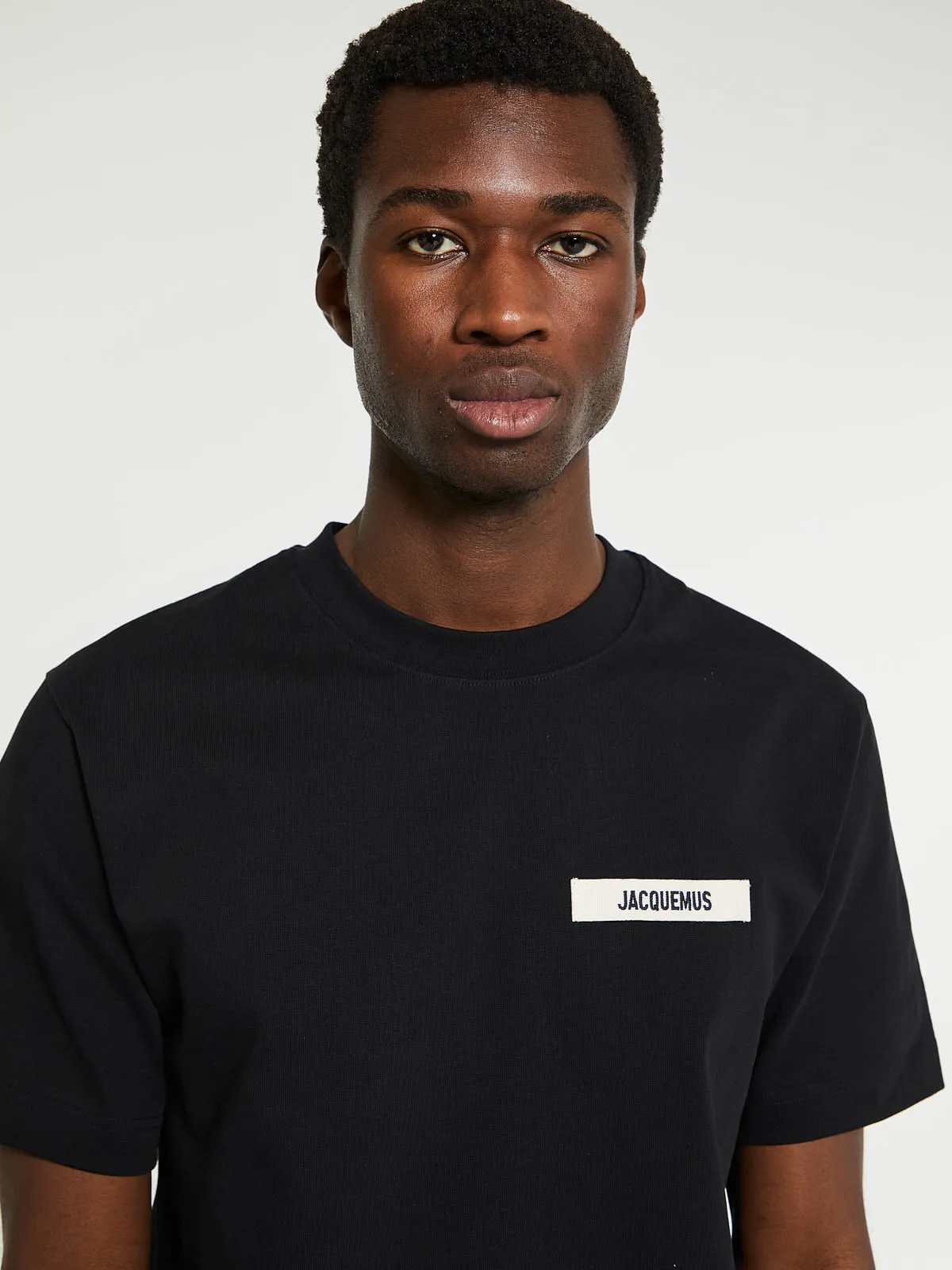 Le T-Shirt Gros Grain T-Shirt in Black