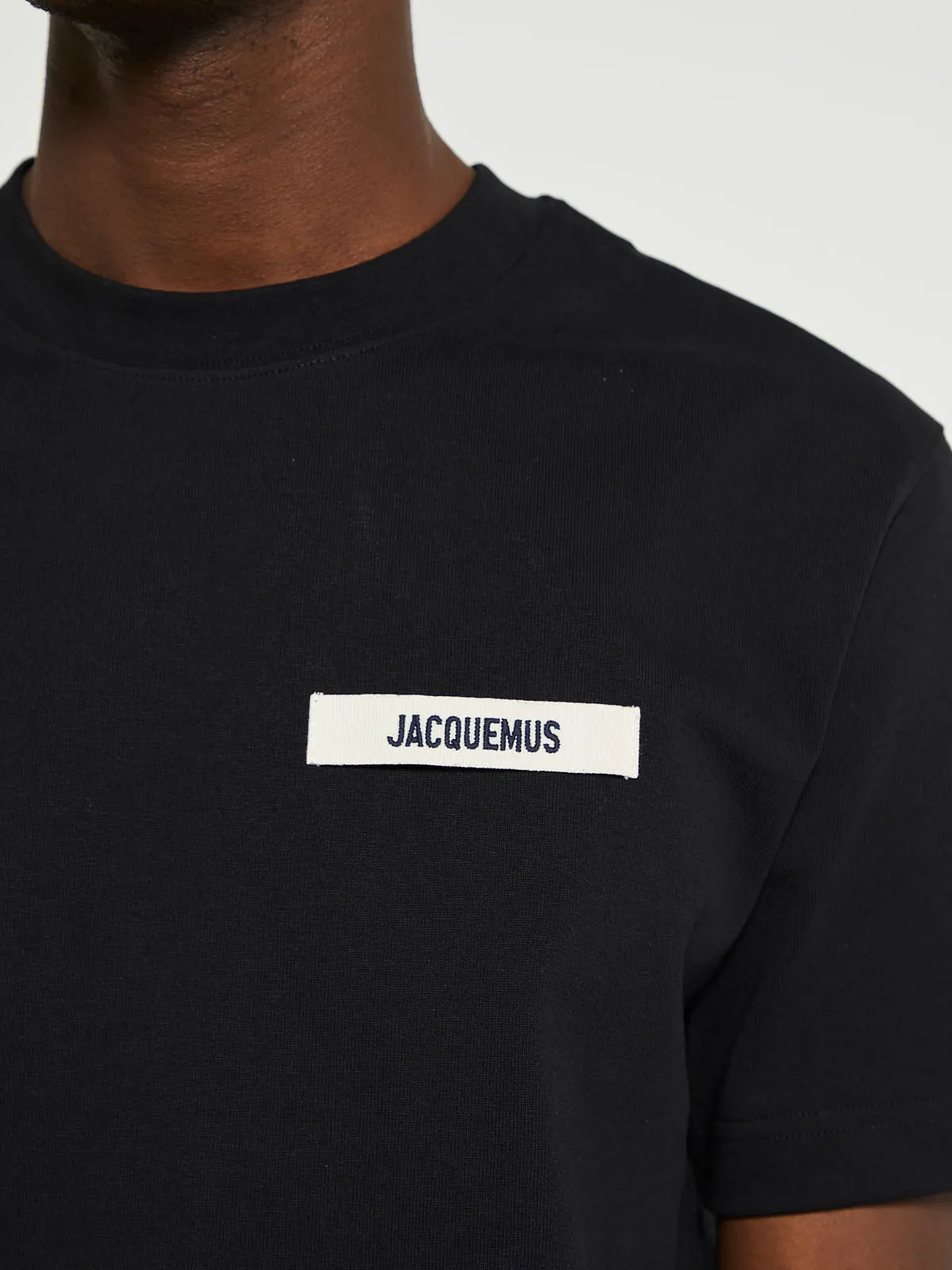 Le T-Shirt Gros Grain T-Shirt in Black