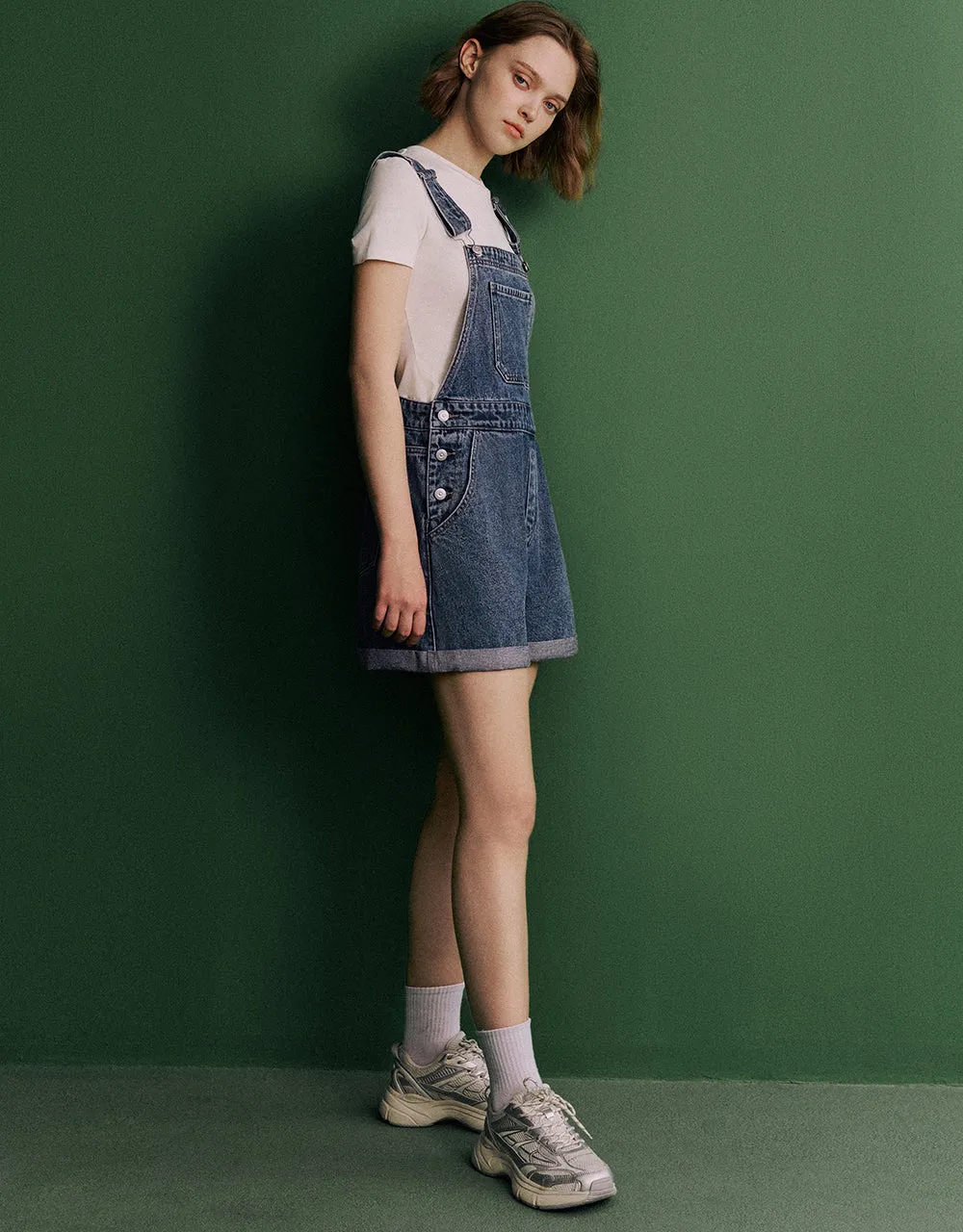 Loose Denim Overall