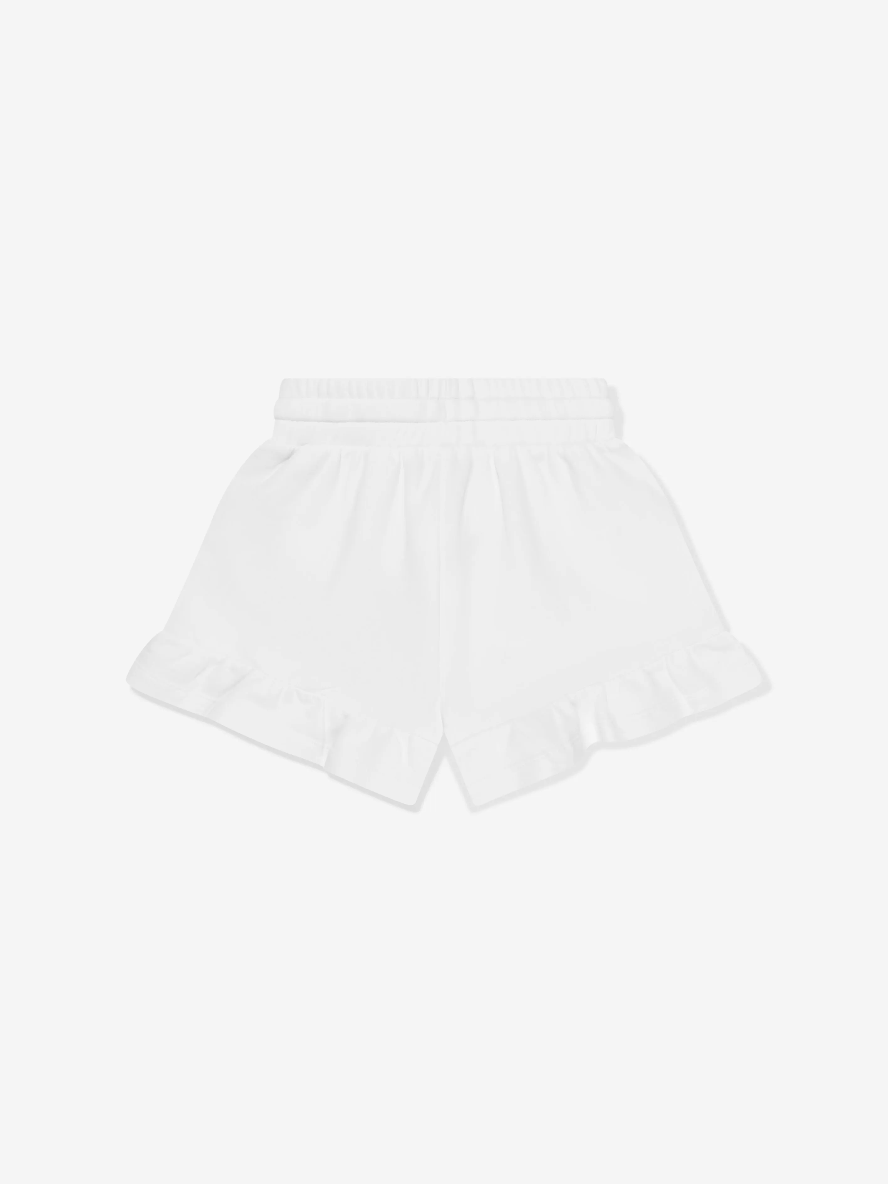 Moschino Girls Teddy Logo Shorts in White
