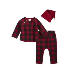 Mudpie Buffalo Check Three-Piece Set