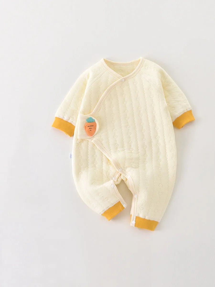 Newborn Warm Quilted Jumpsuit Cloth