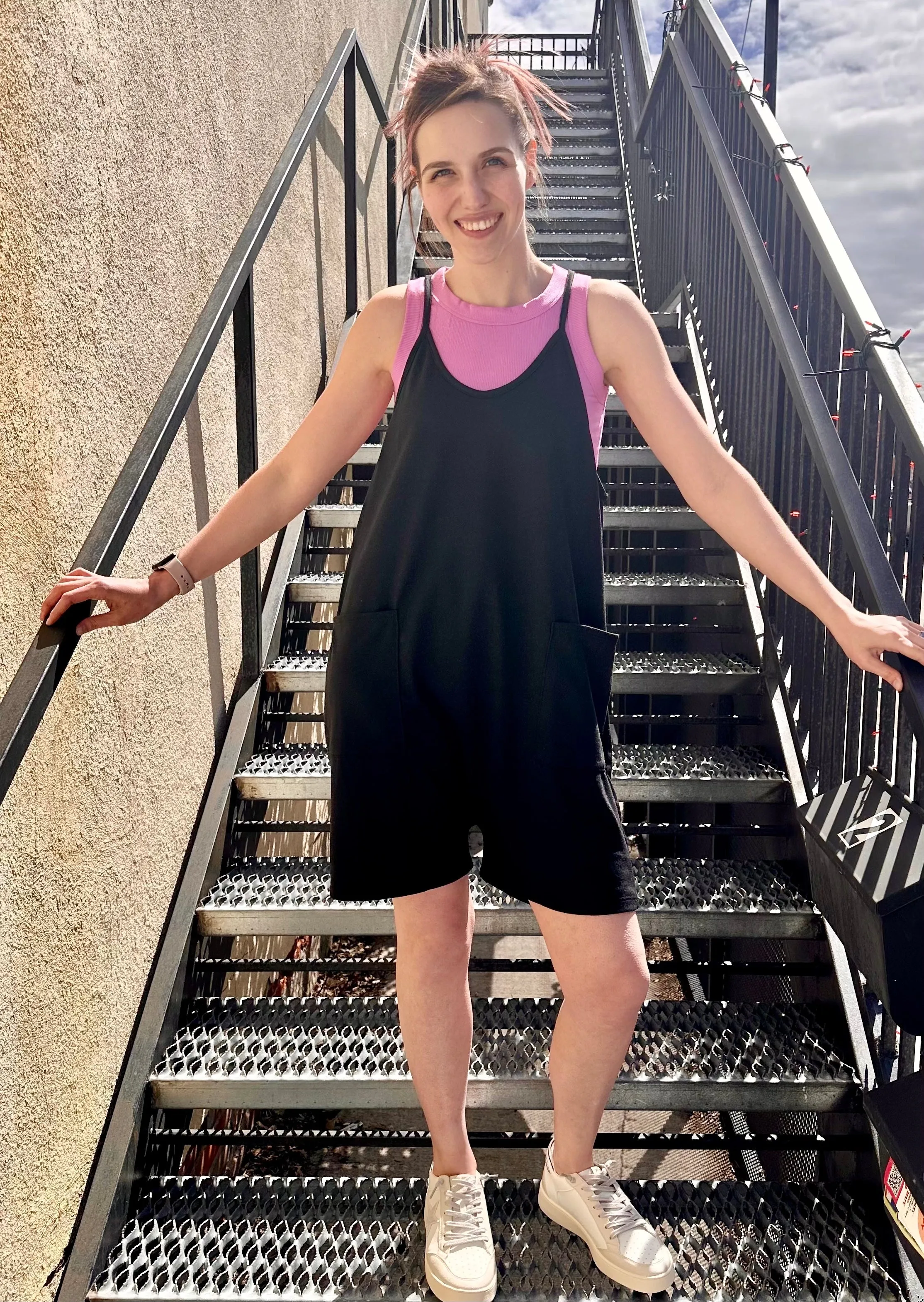 Onyx Tank Terry Romper