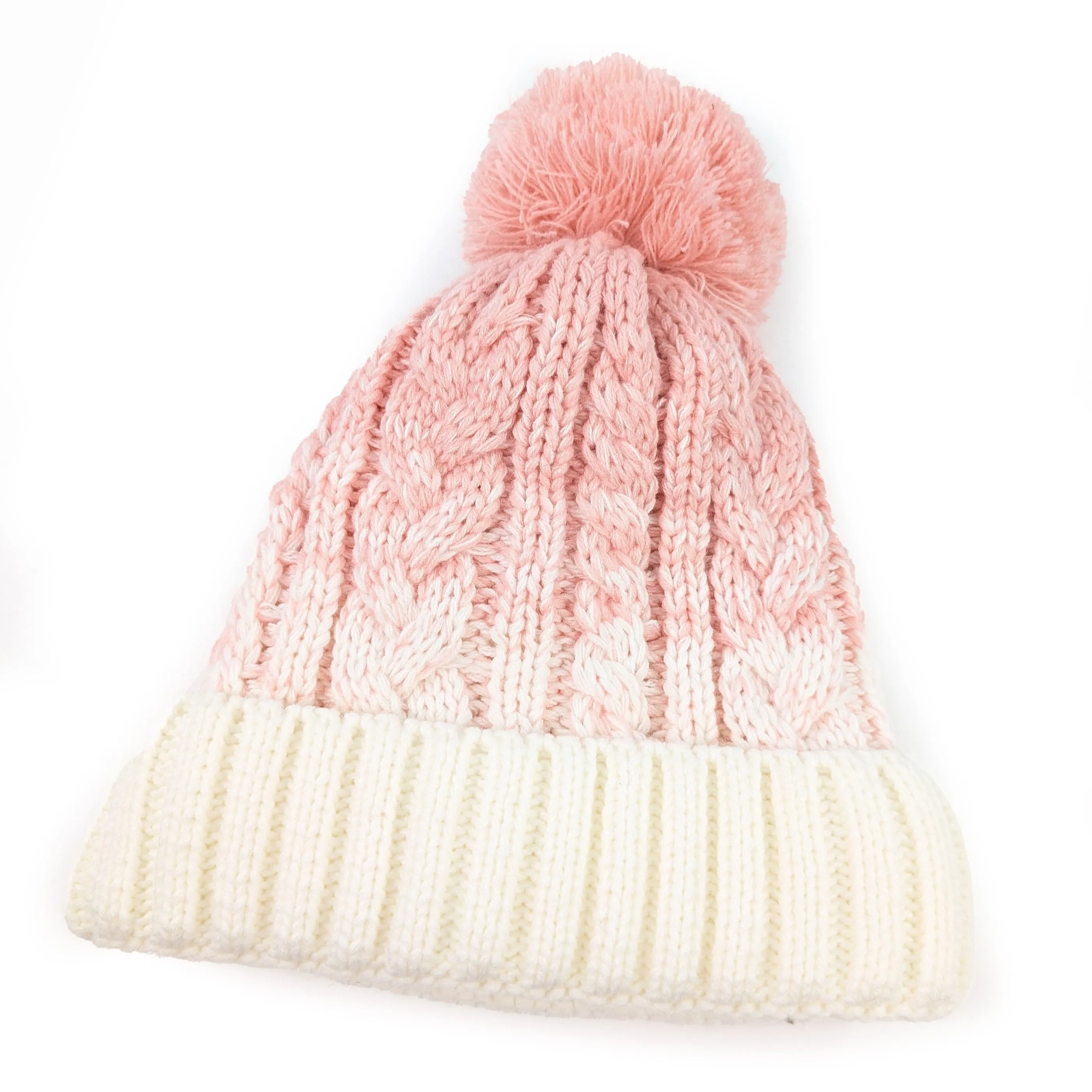 Pink Ice Cream Bobble Hat