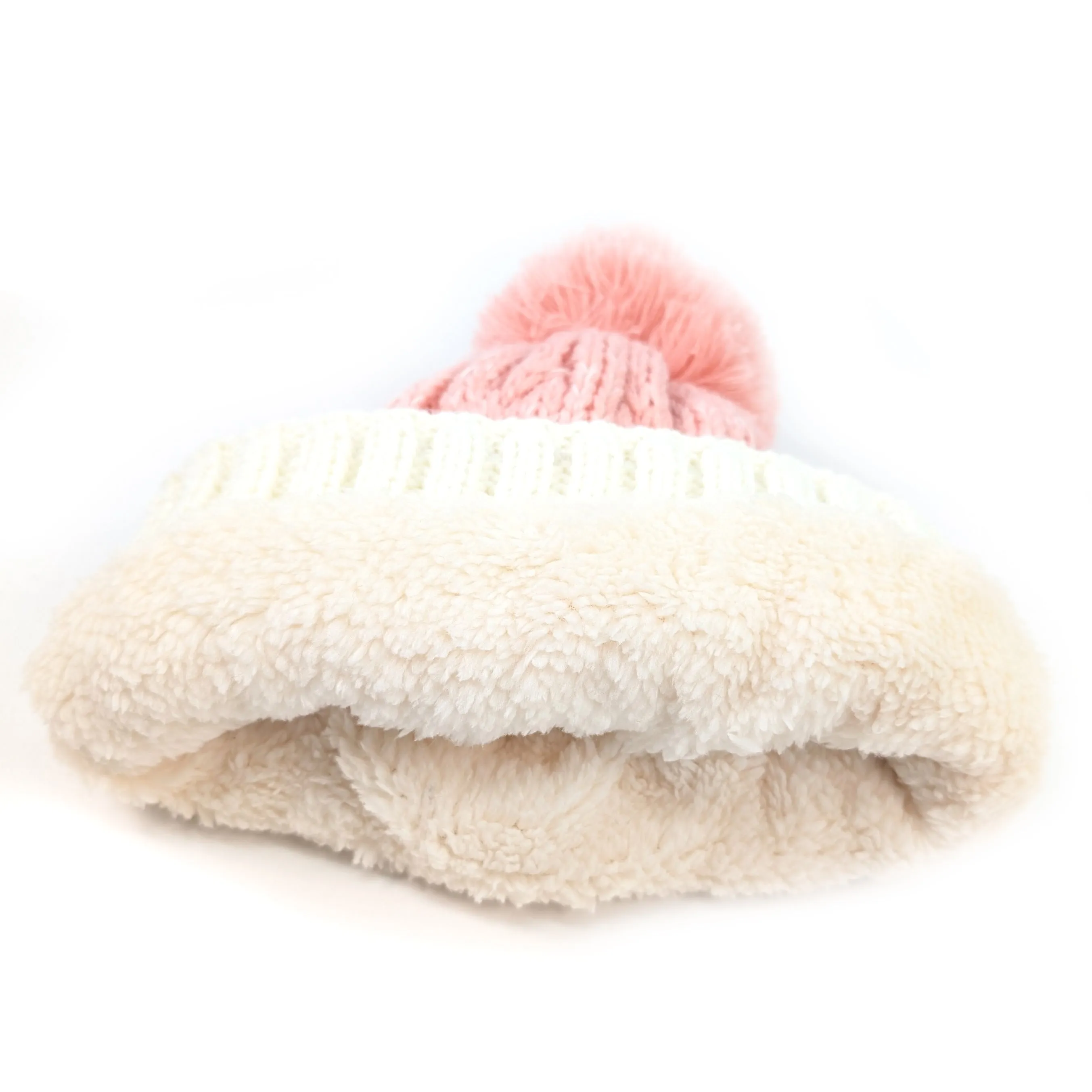 Pink Ice Cream Bobble Hat