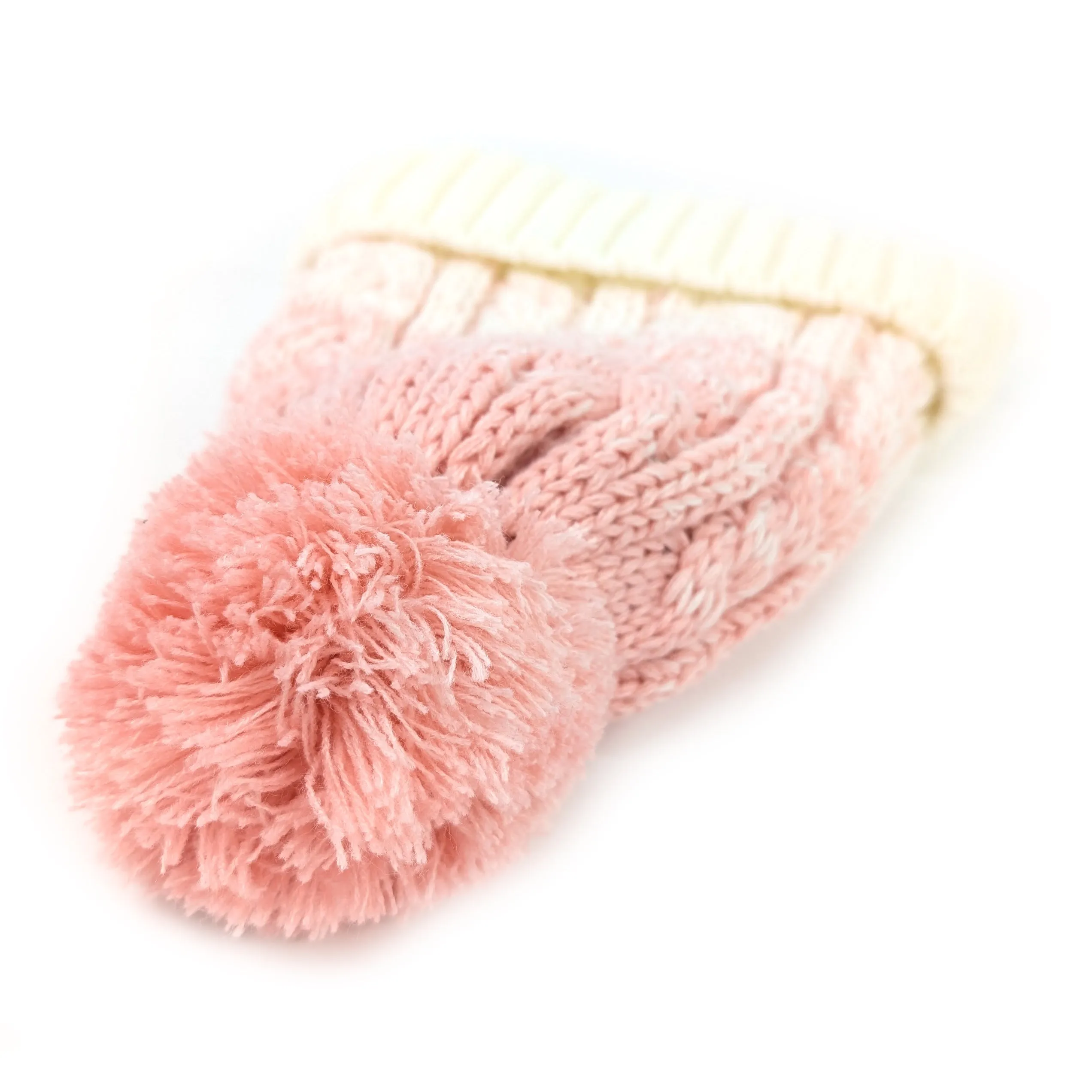 Pink Ice Cream Bobble Hat