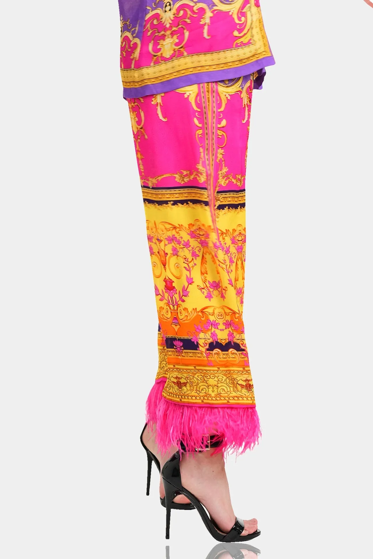 Pink Straight Leg Pants for Women