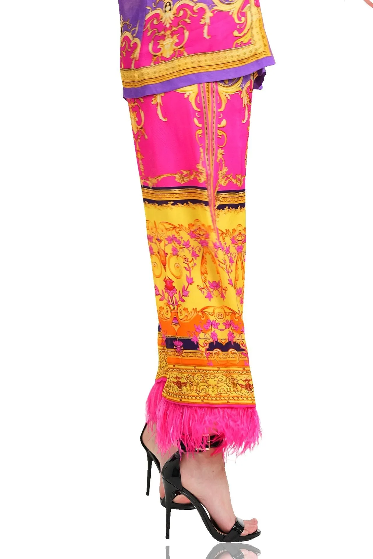 Pink Straight Leg Pants for Women