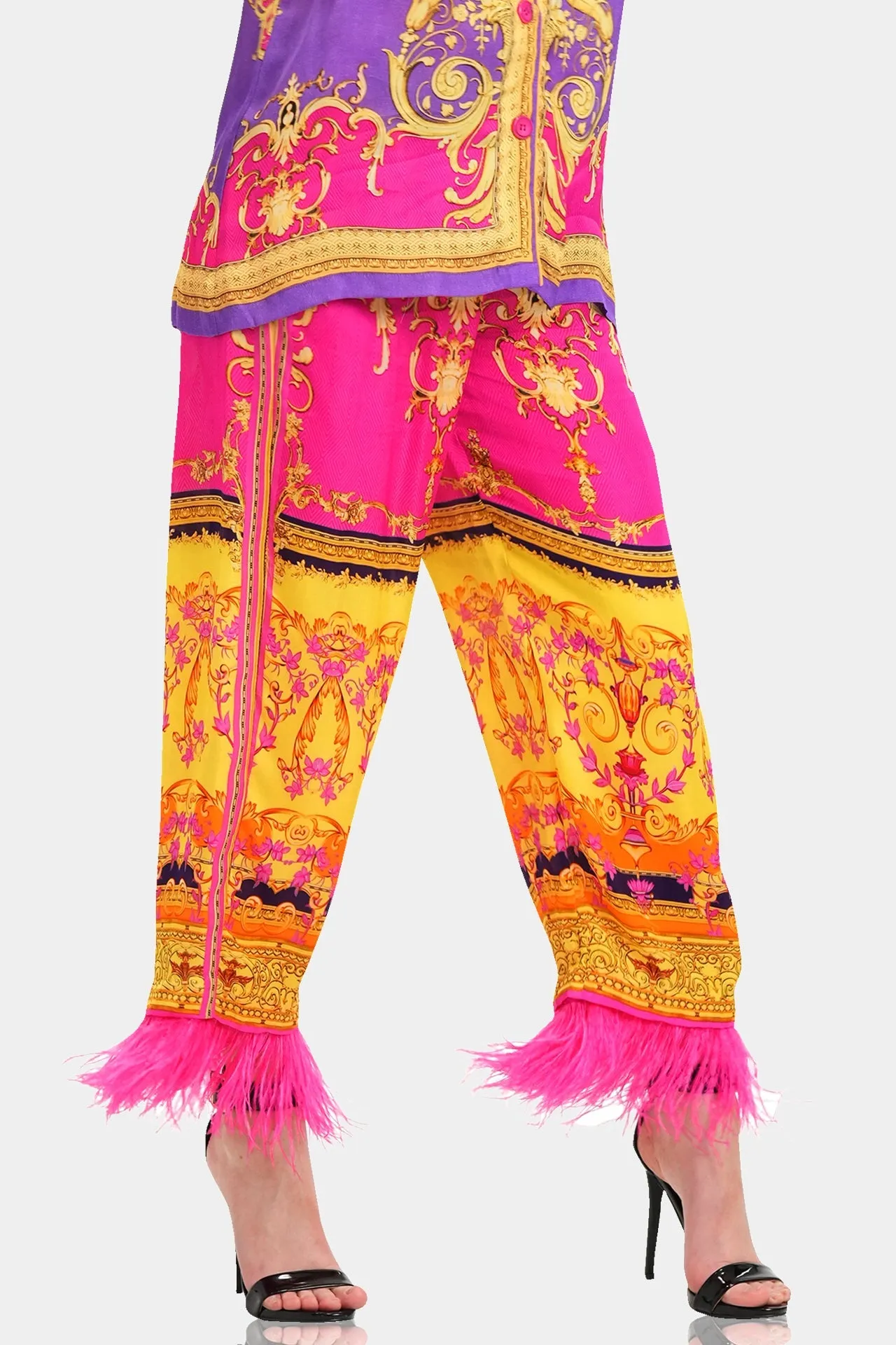 Pink Straight Leg Pants for Women