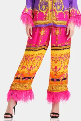 Pink Straight Leg Pants for Women