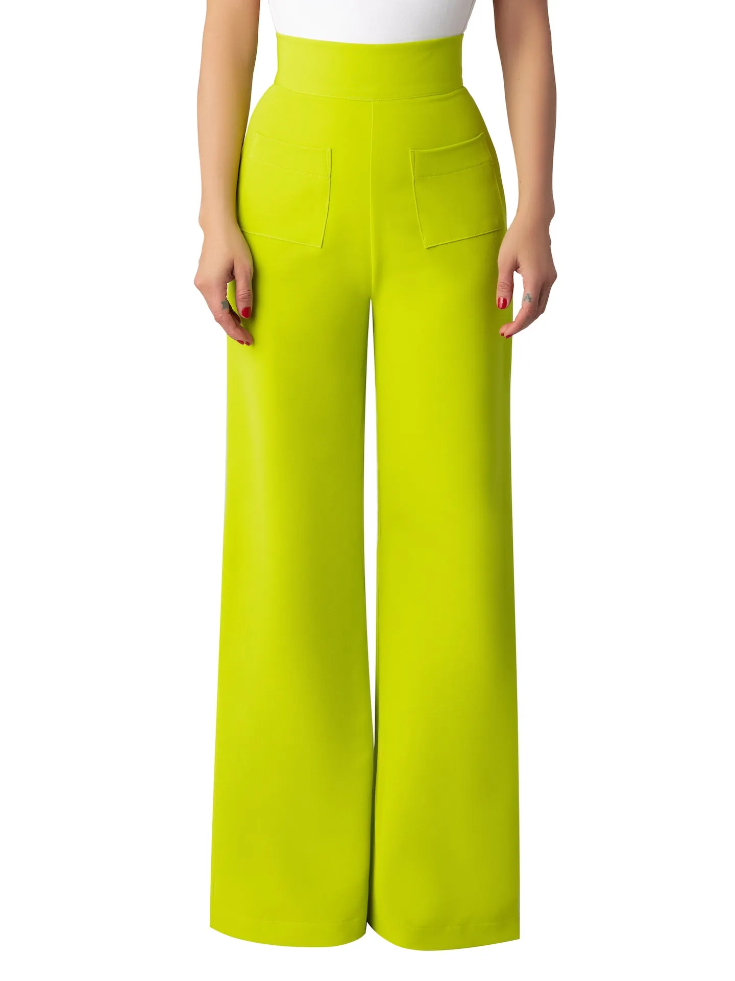 "Limon" Lime High Waist Pants