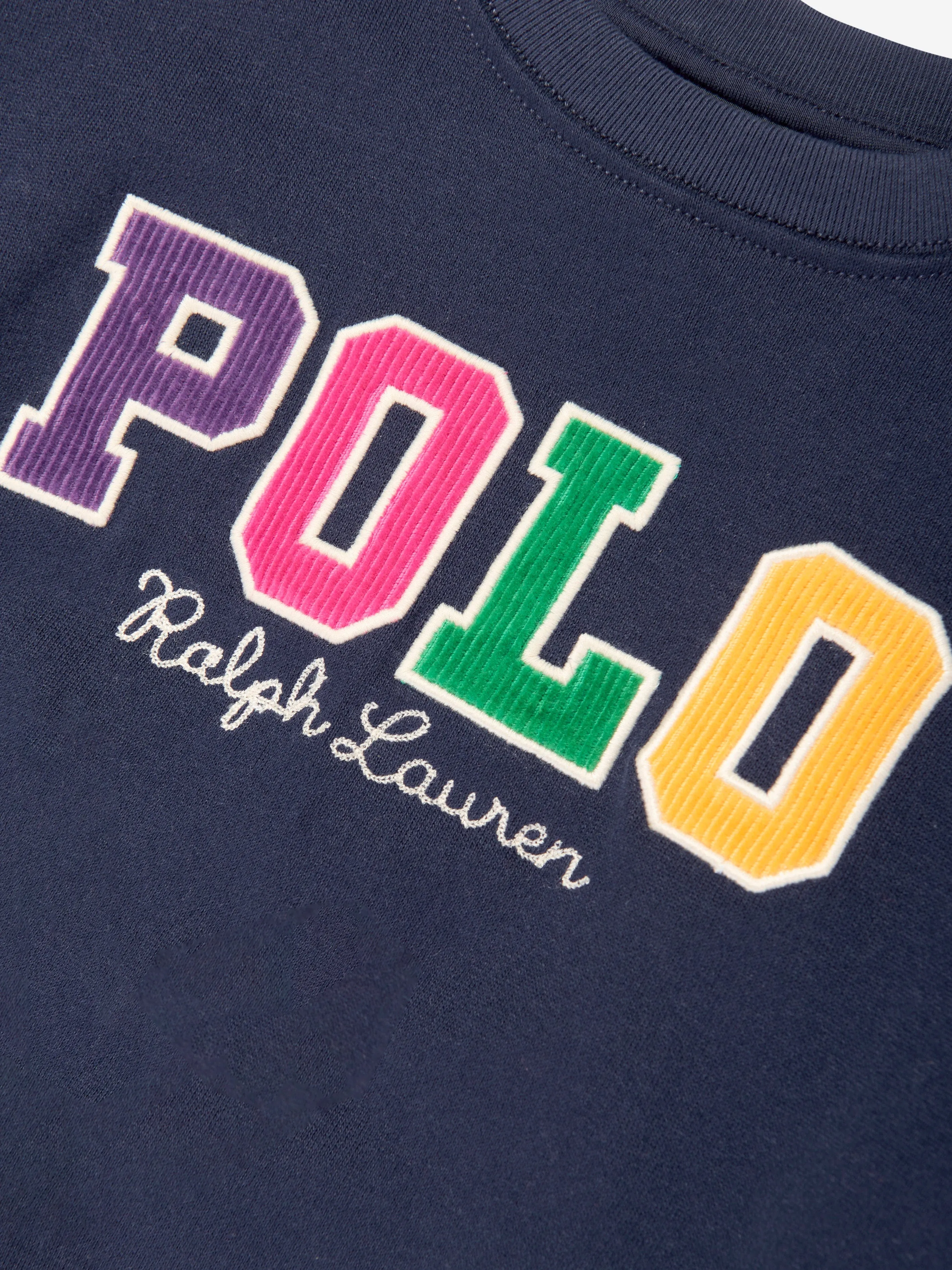 Ralph Lauren Girls Polo Sweatshirt in Navy
