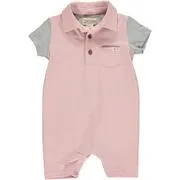 SALTASH ROMPER - PINK STRIPE