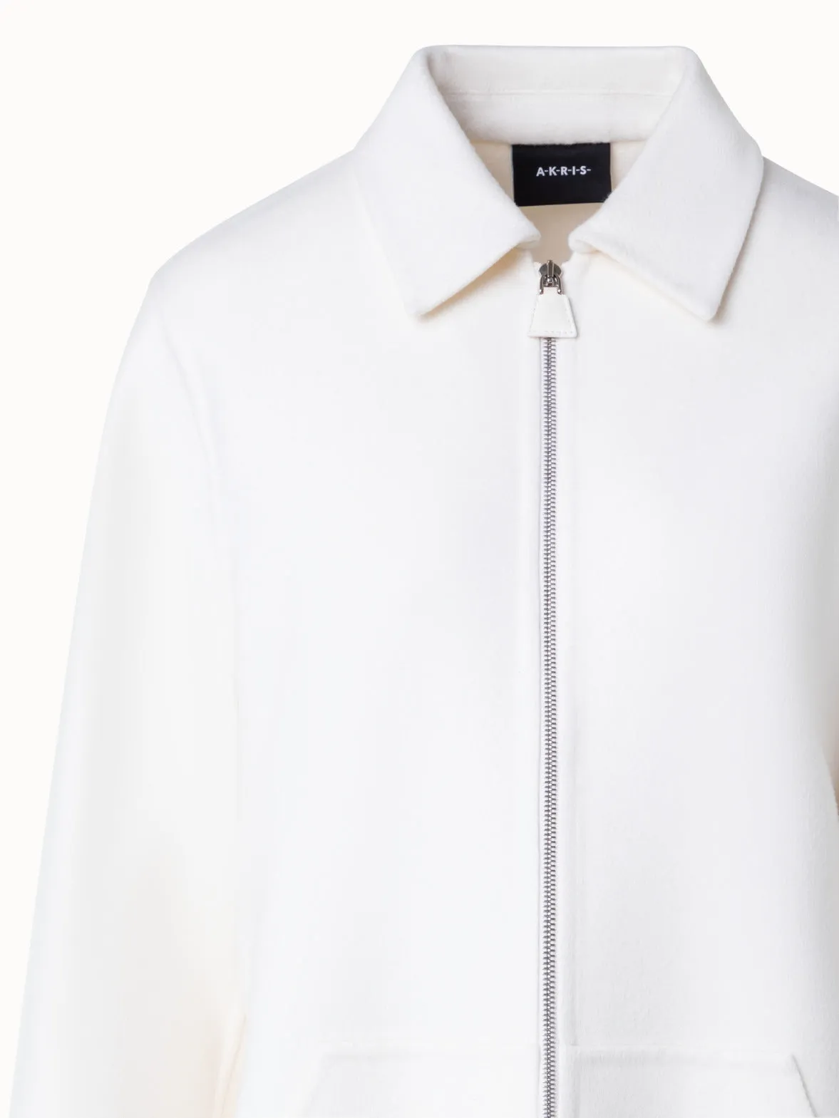Short Coat in 100% Cashmere Double-Face