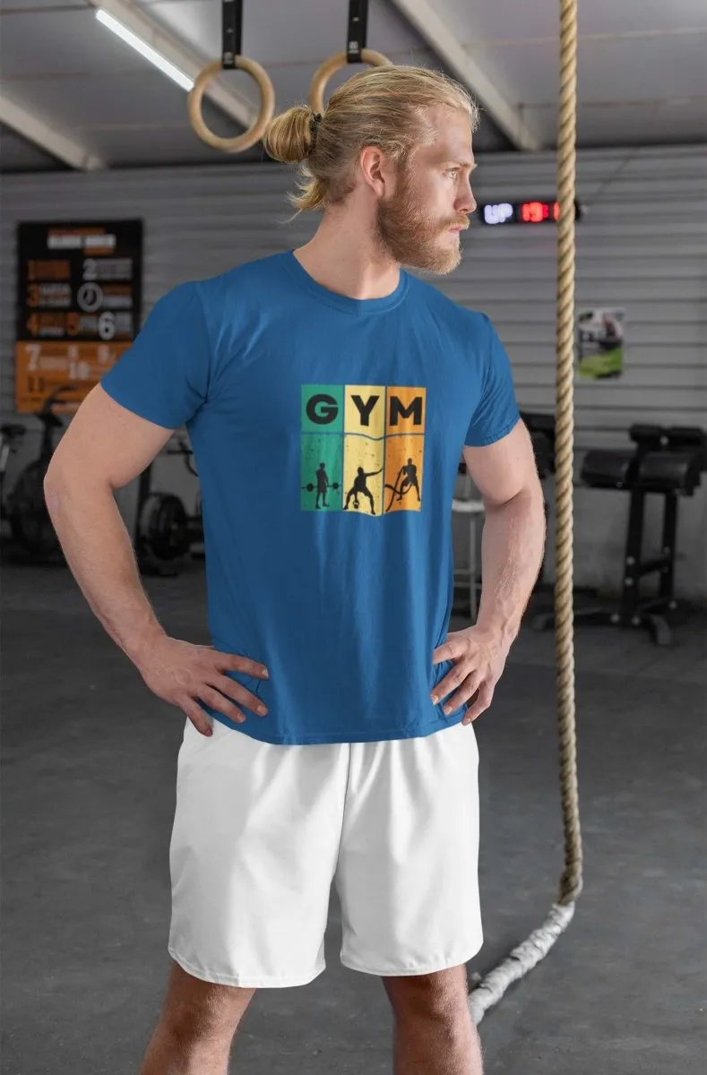 Sports wear mens T shirt 'GYM' Design