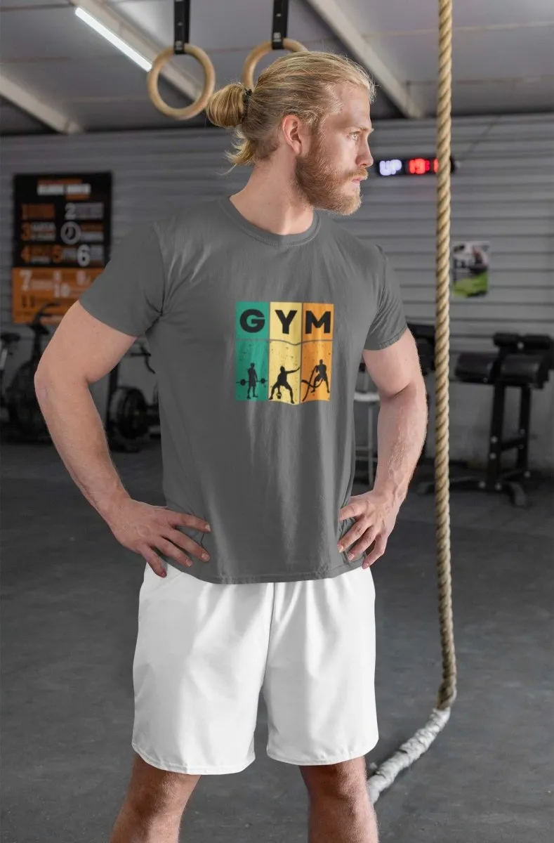 Sports wear mens T shirt 'GYM' Design