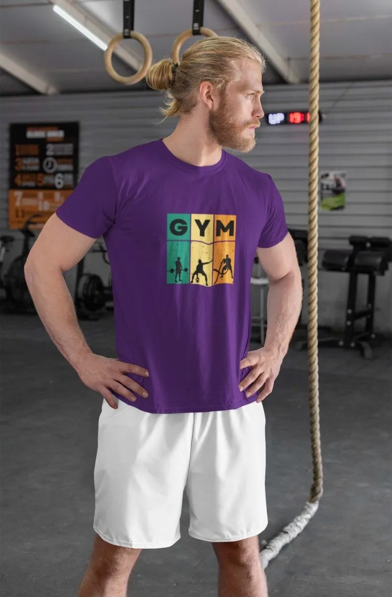 Sports wear mens T shirt 'GYM' Design