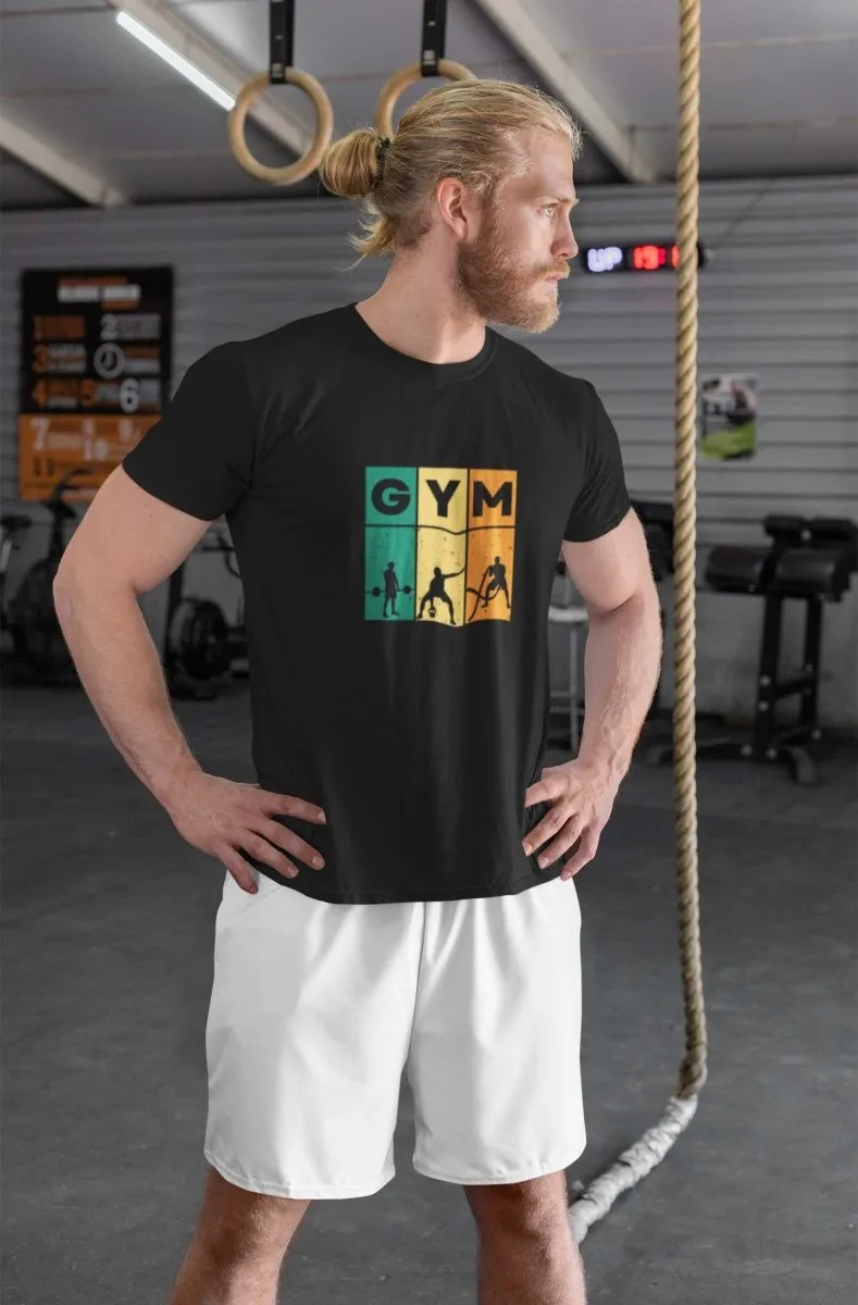 Sports wear mens T shirt 'GYM' Design