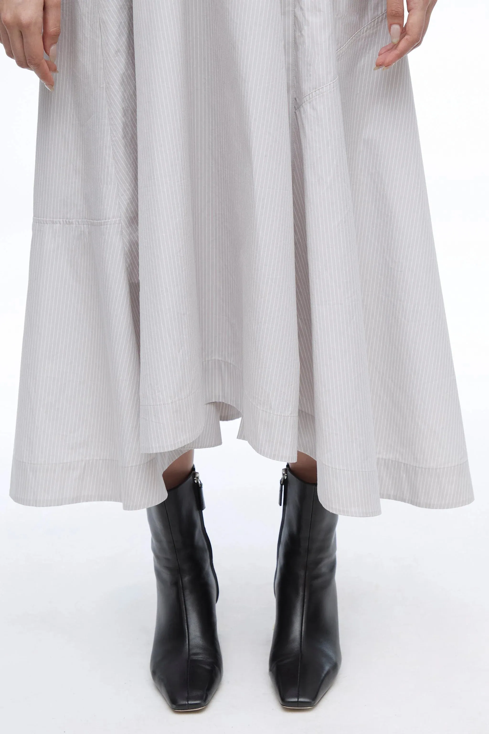 Sweatshirt Poplin Combo Dress