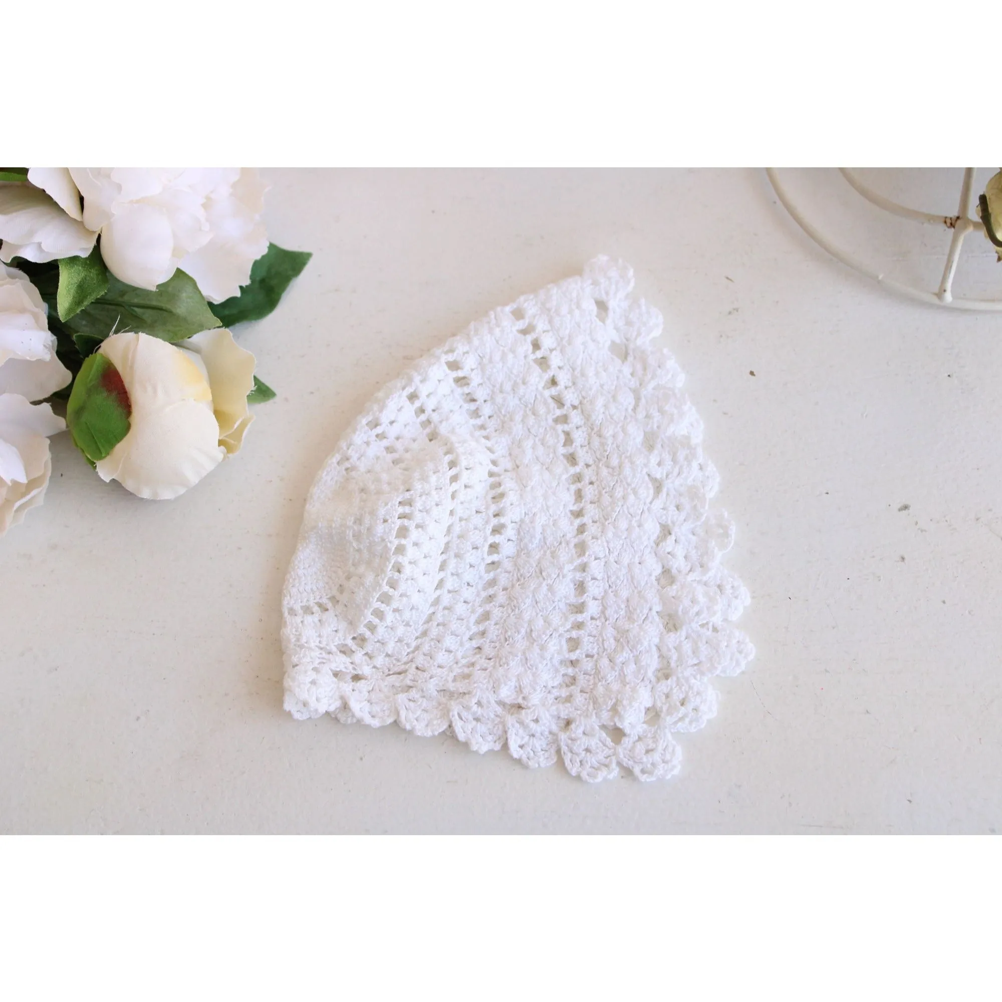 Vintage 1950s 1960s Baby Bonnet
