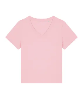 Womens Stella Isla v-neck t-shirt (STTW176) | Cotton Pink
